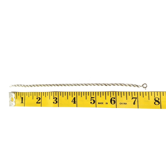 ❌ SOLD❌ Bracelet, 4mm Twisted Rope Bracelet - Picture 3 of 4